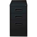 Sp Richards Lorell® Box/Box/File Mobile Pedestal File, 15"W x 19"D x 28"H, Black LLR67745